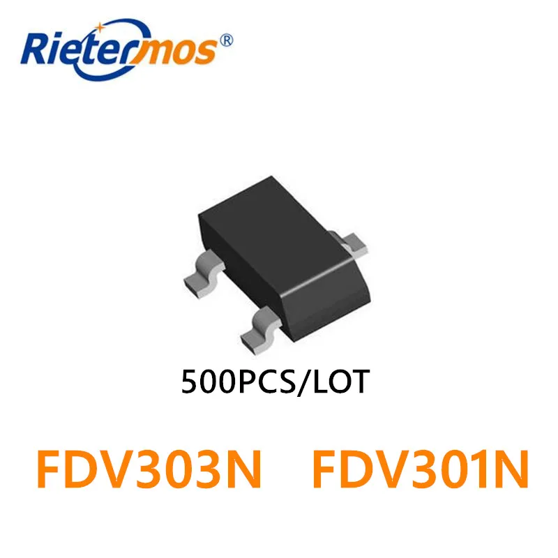 500 шт. FDV303N FDV303 FDV301N FDV301 SOT23 NMOS 25V | Электроника