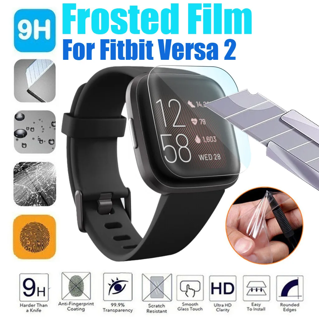 

for samsung galaxy watch for samsung watch 46mm Transparent Frosted TPU HD Full Cover Screen Protector Film For Fitbit Versa2