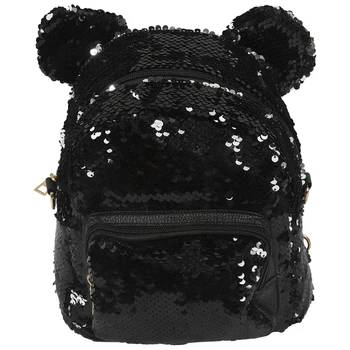 

Portable Women Sequins Backpack Girls Mini School Bags For Teenage Girls Backpack Women Small Travel Bag,Polyester 25 x 20 x 10c