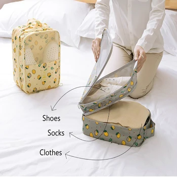 

Portable Shoes Bags Travel Underwear Clothes Organizer Bra Cosmetic Makeup Zipper Pouch Cable Storage Bag Accessories Supplies