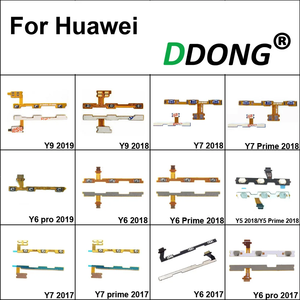 

For Huawei Y9 2019/Y9 2018/Y7 2018/Y7 Prime 2018/Y6 pro 2019/Y6 Y6 prime/Y5 2018/Y7 prime Y6 power on Volume Button Flex Cable