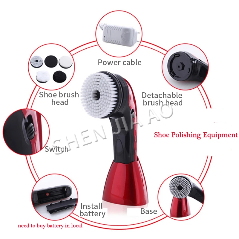 

Electric shoe polisher Multi-function Electric Shoe Polishing Machine Leather Care Machine Brushing and Polishing AC100-240V 1pc