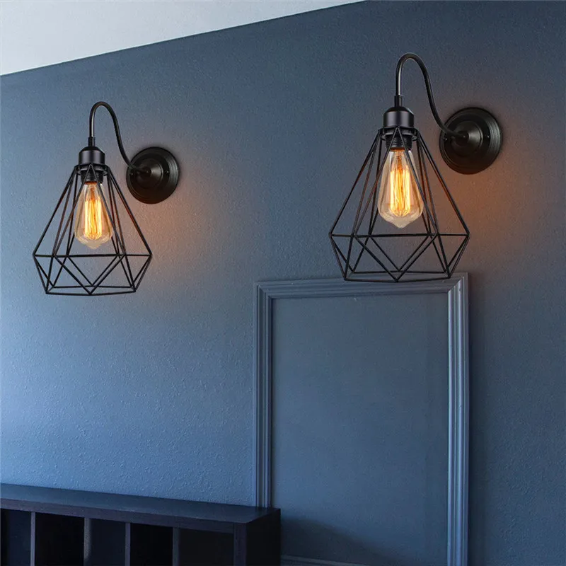 Modern LED Ball Pendant Light Kitchen Acrylic Hanging Bedroom Lamp 2PC Nordic wrought iron retro chandelier #3N06 (2)
