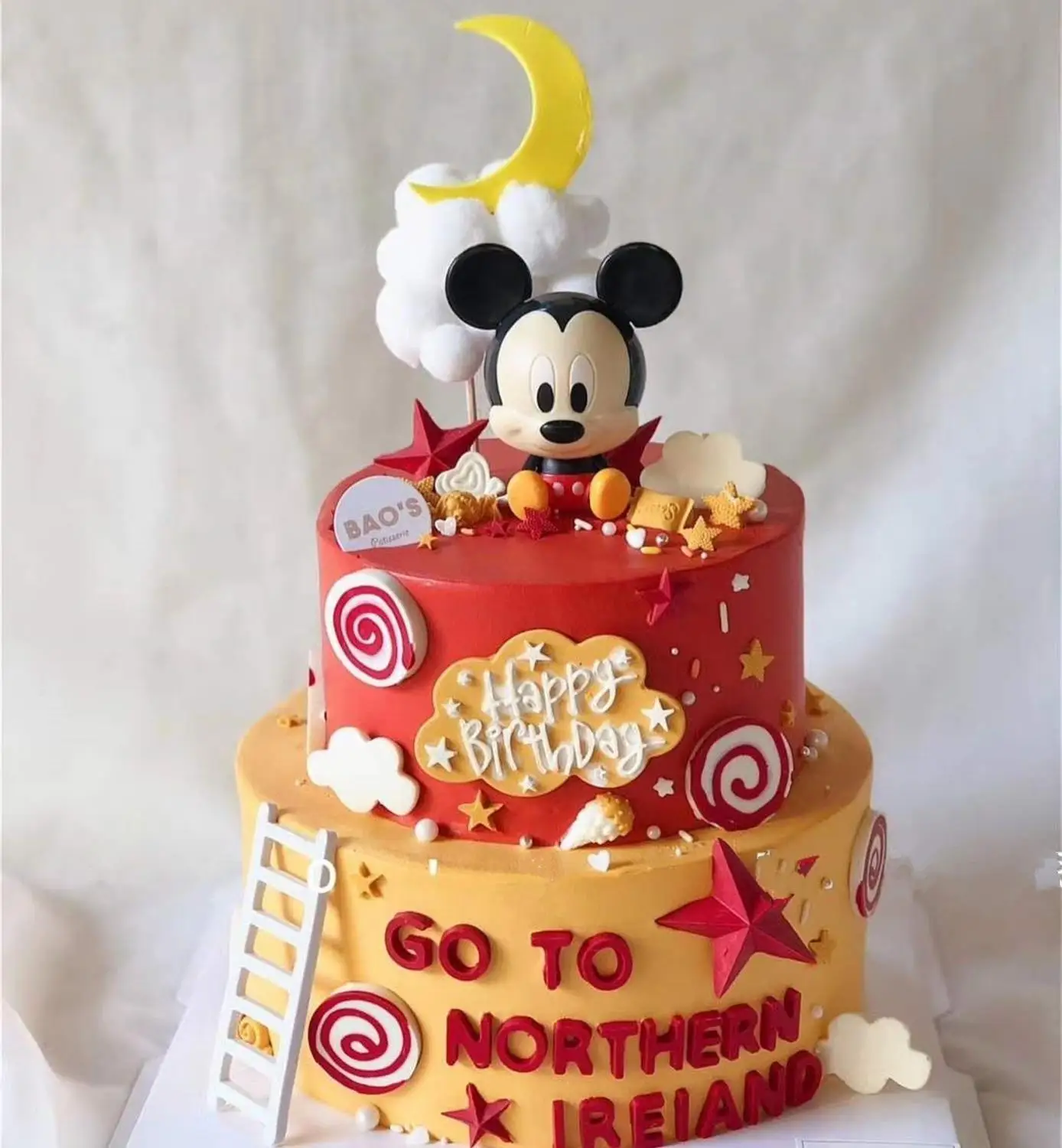 Cartoon Cake Mickey Minnie Baking Decoration Baby Birthday Party Decoration Supplies Mickey Minnie Birthday Gift For Girl Boy Disposable Party Tableware Aliexpress