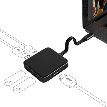 

10pcs/lot USB docking station macbook pro macbook air usb c to HDMI USB3 0 samsung dex