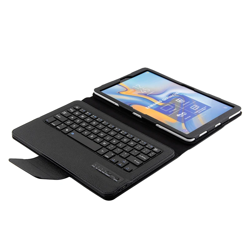 Bluetooth клавиатура чехол для Samsung Galaxy Tab A 10,5 SM-T590 SM-T595 T590 Роскошный кожаный чехол для планшета Отделяемая клавиатура