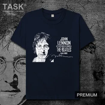 

Celebrity John Winston Lennon United Kingdom the Beatles Rock musician poet Social activist British Empire Medal mens cotton 01