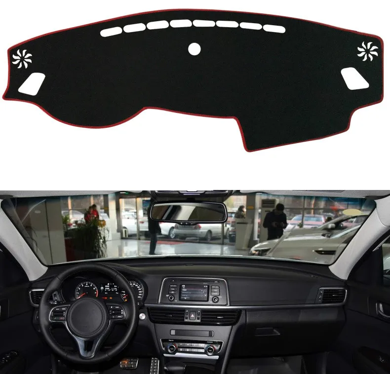 

Dashboard Cover Mat Pad DashMat Sun Shade Instrument Covers Carpet Car Styling Accessories For Kia Optima K5 2016 2017 2018 2019