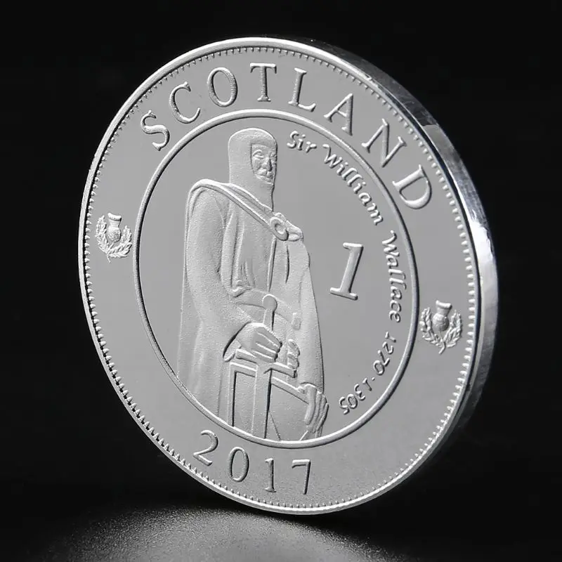 England hero William Wallace Commemorative Coin Collection Gift Souvenir Art Metal Antiqu Coin Collection