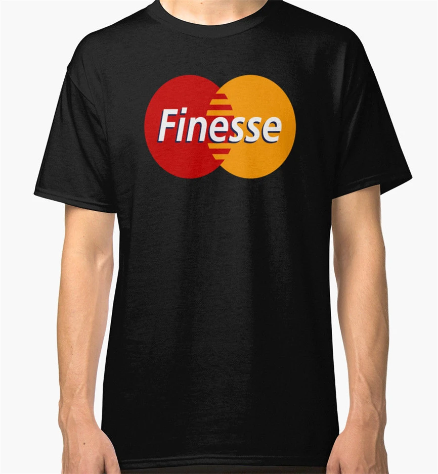 Мужские черные футболки Mastercard Finesse одежда футболка с принтом на заказ | Мужская