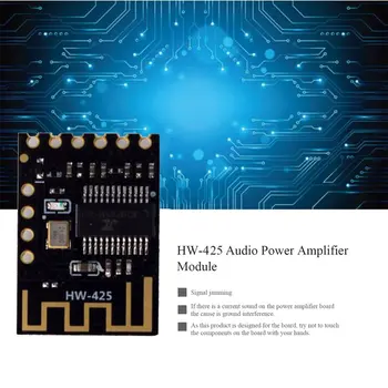 

Hw-425 Digital Audio Amplifier Board Wireless Audio Module 4.2 Stereo Lossless High Fidelity Hifi Diy Modification Black