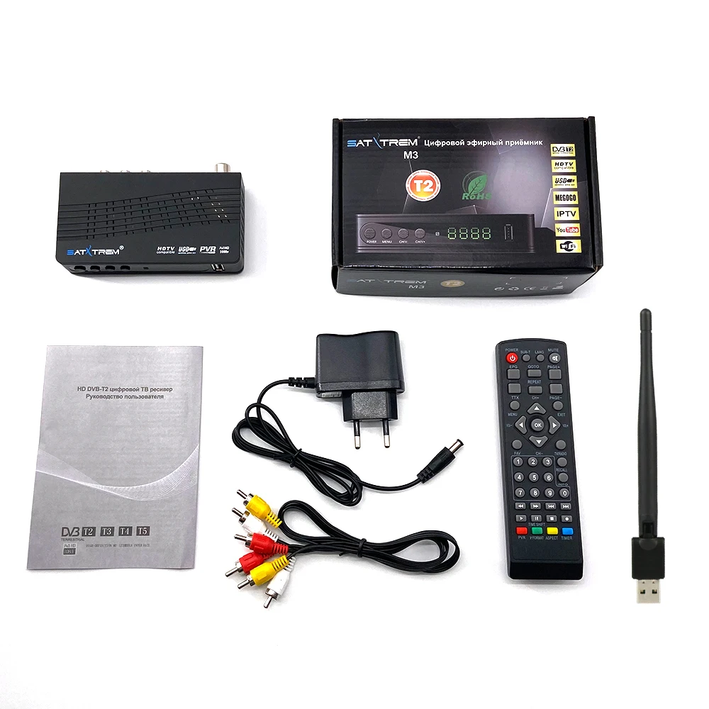 DVB-T2/комплект dvb-t-top Box для цифрового ТВ-тюнера DVBT2 TDT tv Receptor приемник FTA DVB T2 DVB-C H.264 IP tv USB Wifi VHF/UFH тюнер