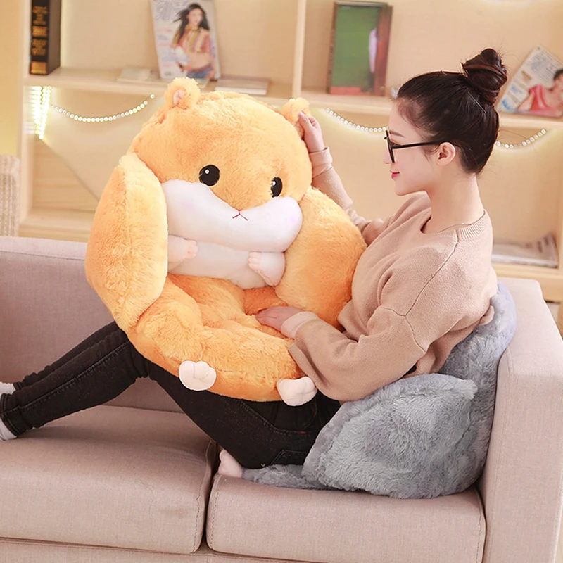 Hamster Cushion Back Office Chair Cushion Sofa Pillow Cushion Home Decoration Tatami Cute Cushion Lumbar Support Birthday Gift 2