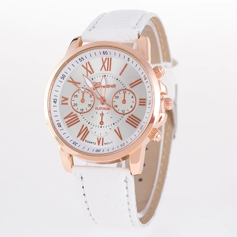 New Casual Leather Bracelet Wrist Watch Women Fashion White Ladies Watch Alloy Analog Quartz Watches Relojes Relogio Feminino