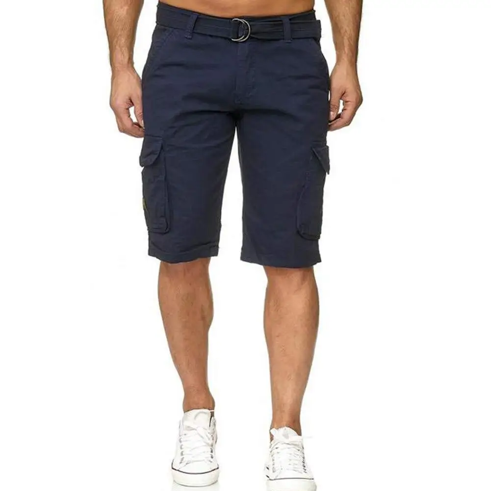 Новые мужские армейские камуфляжные штаны с несколькими карманами, популярные спортивные товары, повседневные свободные шорты, пояс с пятью точками