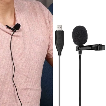 

Omnidirectional Gift Computer Laptop Universal Stereo Mobile Phone Recording Anti Interference Clip Type USB 2.0 Mini Microphone