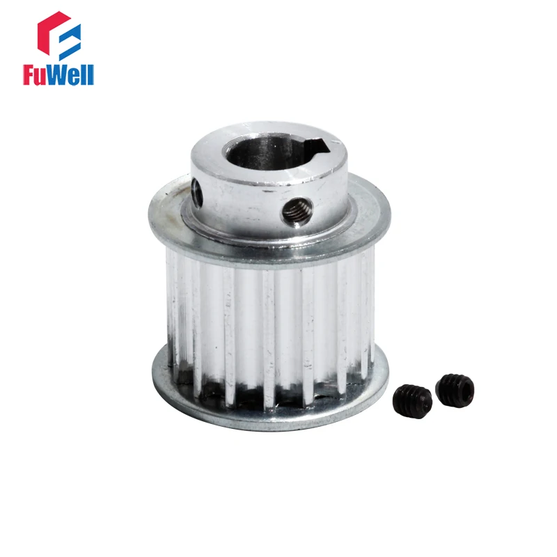 Timing Pulley HTD5M-18T With Keyway 21mm Belt Width Transmission Pulley 8/10/12/14/15mm Bore 5M 18Teeth Synchronous Belt Pulley
