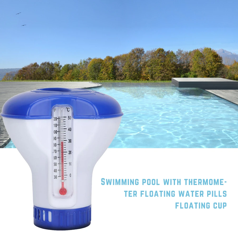 Zeehaven Begeleiden klok Met Thermometer Automatische Applicator Pomp 5 Inch Zwembad Drijvende  Chemische Chloor Dispenser Voor 1.5Inch Chloor Tablet|Zwembad &  Accessoires| - AliExpress