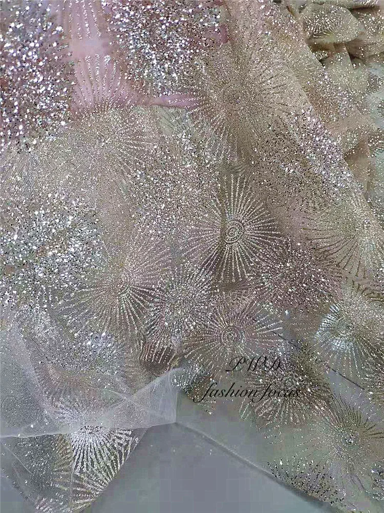 Ceny 1 stocznia szwajcarski materiał koronki na gorąco klejona brokatowa afrykańska tkanina na wieczorową sukienkę sucha tkanina koronkowa z siateczki cekinowy materiał