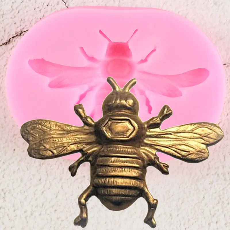 Bumblebee пчела Силиконовые формы ручной работы вечерние помадка для кекса инструменты для украшения торта конфеты полимерная форма для шоколада формы для мастики