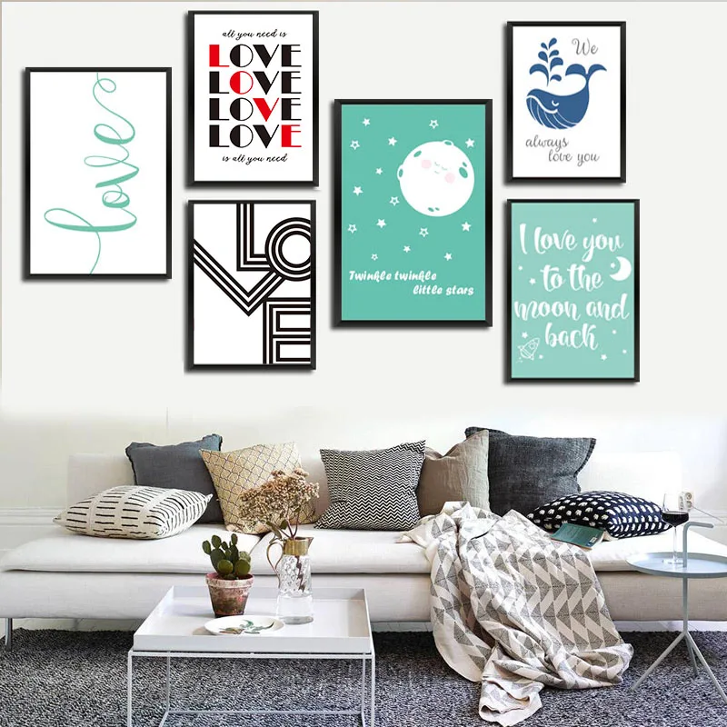 Nordic-Minimalist-Love-Quotes-Word-Poster-Couple-Gift-Cartoon-Wall-Art-Canvas-Painting-for-Living-Room (4)