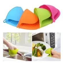200 шт./лот Cozinha посуда силиконовые перчатки для духовки теплоизолированные перчатки для приготовления пищи микроволновая печь Нескользящий Захват горшок держатель