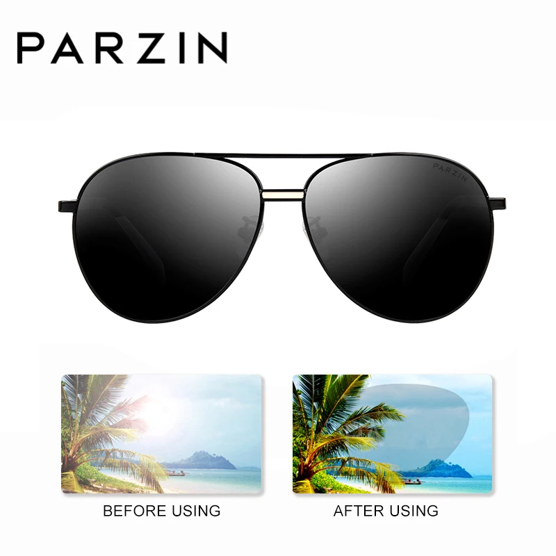 Мужские и женские солнцезащитные очки PARZIN Polarzied брендовые дизайнерские унисекс в
