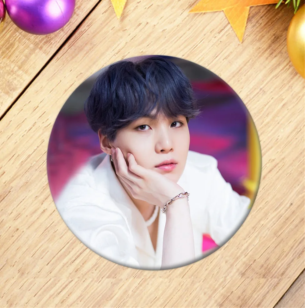 Комплект из 2 предметов 44/58 мм Bangtan Boys брошь круглый штифты Металлические Значки броши для женская одежда Рюкзак BTS Bangtan булавка para ropa mujer