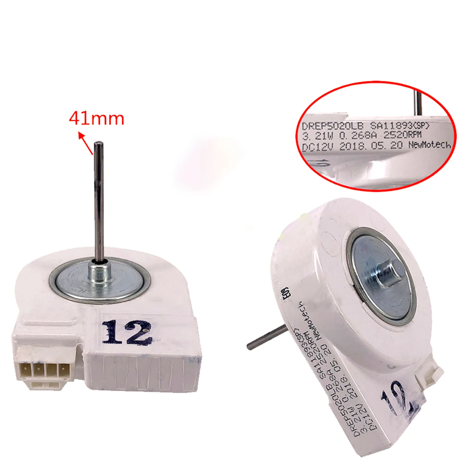 

1pc Original Fan Motor for Samsung Refrigerator Cooling Fan Motor DREP5020LB DC12V Refrigerator Parts Accessories