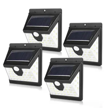 

4Pcs Solar Powered Wall Lamp Motion Sensor 40LEDs IP65 Waterproof for Outdoor Garden Yard
