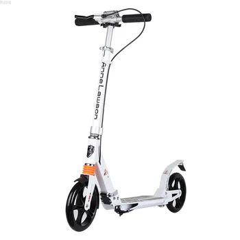 

Wholesale Adult Two-wheeled Adult Scooter Two-wheeled Foldable Height Adjustable Youngsters Foot Kick Scooters with Brake