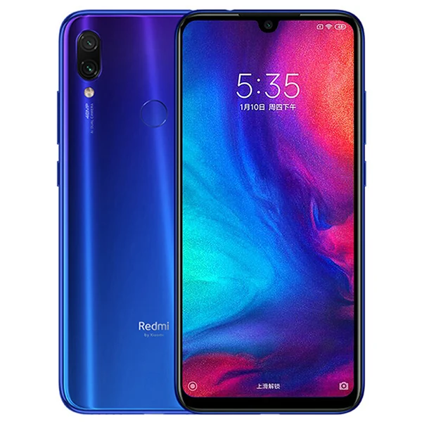 Смартфон Xiaomi Redmi Note 7 с глобальной прошивкой, 6 ГБ ОЗУ, 64 Гб ПЗУ, Восьмиядерный процессор Snapdragon 660, 4000 мАч, 48 МП, двойная камера, экран 6,3 дюйма - Цвет: Blue