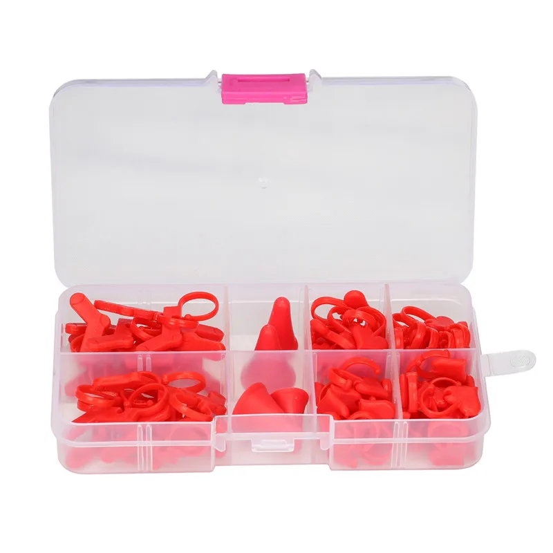 

88pcs/box Plastic Stitch Markers Knitting Crochet Locking Stitch Knitting Needles Protector Sewing Accessories Kit For Women