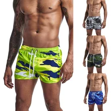 

Men's Camouflage Swimming Boxer Trunks Swimwear Fashion Three-Point Male Gym Fitness Shorts Beachwear Swimsuit Trunks Shorts