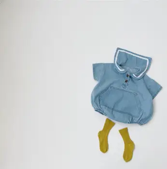 

2020 New Babys Girls Boys Denim Romper Summer Baby Jumpsuit 6M-2T QA588
