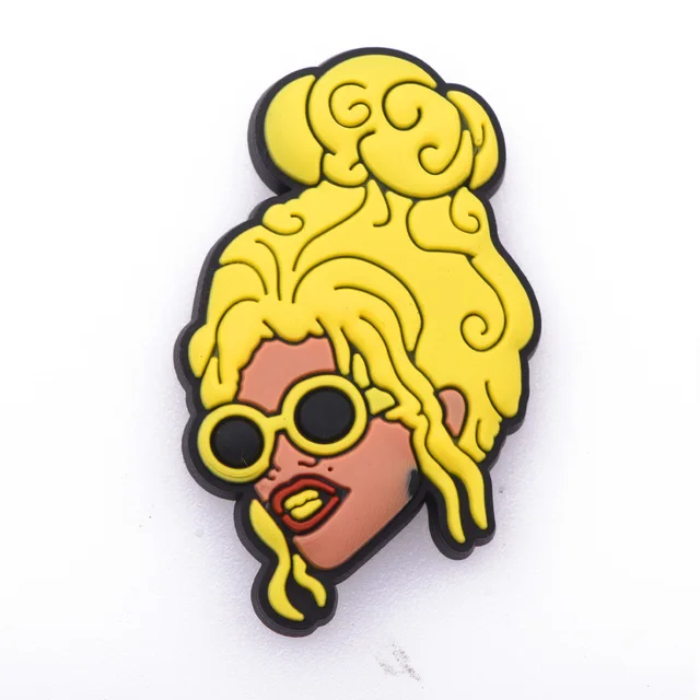 New Arrival 1 Pcs Croc Shoe Charms Cartoon Famous Superstar Clog Shoes Accessories Celebrity Singer Popular Actress Decorations c0091