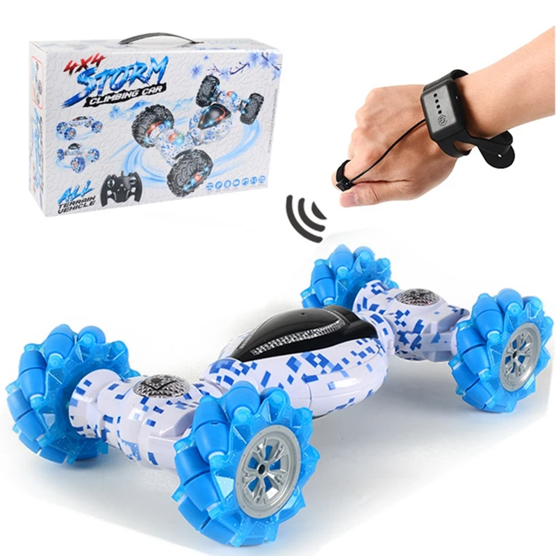 

Stunt RC Car Toy Gesture Sensing Twisting Vehicle,Kids Toys Xmas Gifts for Boys and Girls Double Sided Flip with Light Sound Mus