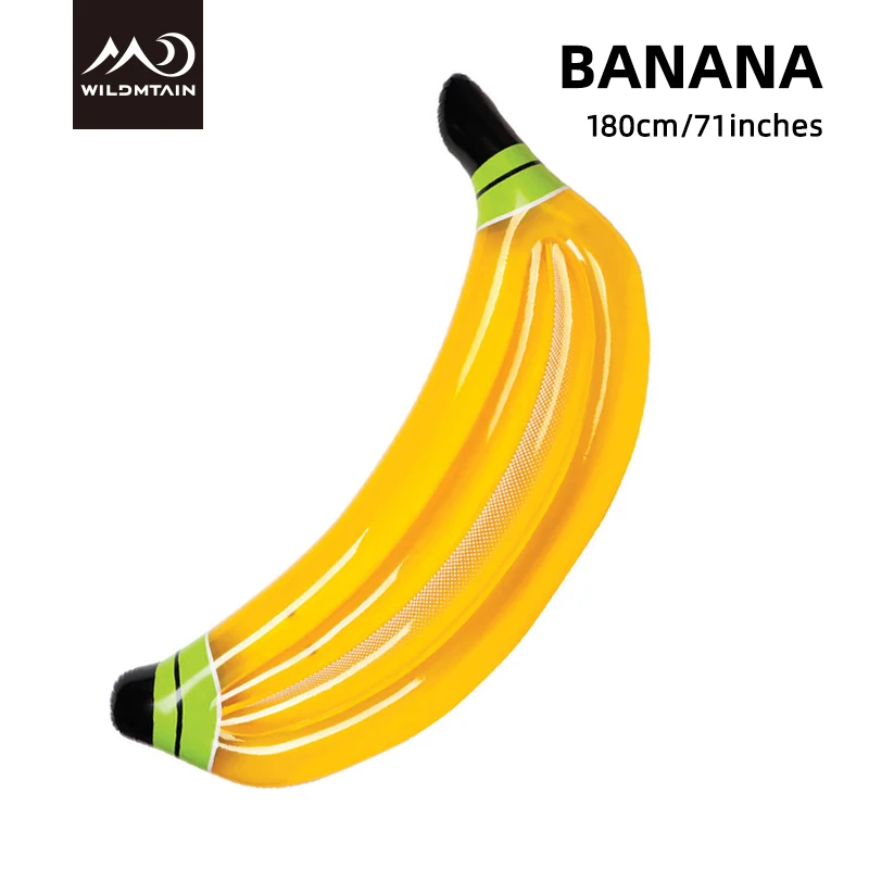 banana Надувной морской матрас 185 см/7", надувное кольцо-ананас, арбуз, пицца, Пончик, надувная кровать для взрослых - Цвет: banana