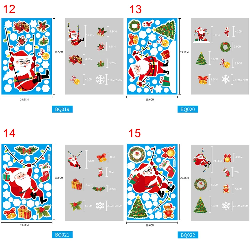 Autocollants de Noël pour fenêtre, 480 pièces, flocons de neige, décorations de Noël blanches hivernales (8 feuilles) | Leroy Merlin