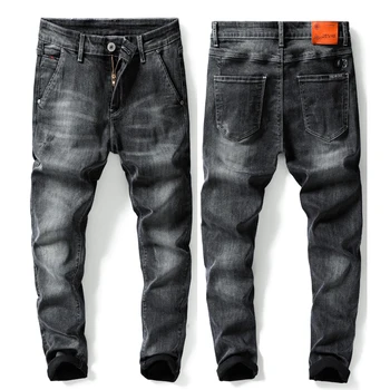 

Men Classic Jeans Homme Pantalones Hombre Men Mannen Soft Black Biker Masculino Denim Overalls Mens Pants