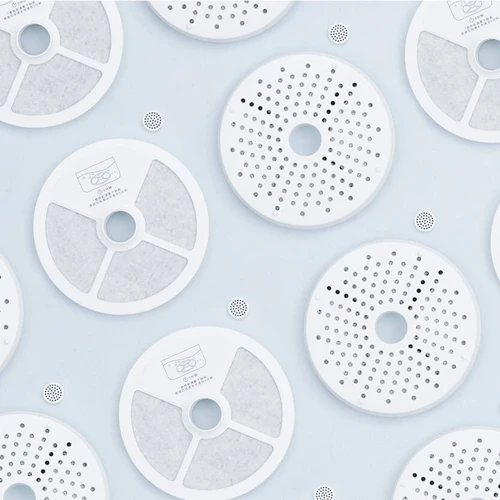Filter elements 5pcs Xiaomi Smart Cat диспенсер для воды для домашних животных очиститель воды 1.88L 5 Слои фильтр 360 градусов Открытый питьевой лоток животных для фонтанчика питьевой воды - Цвет: Filter elements 5pcs