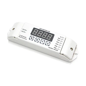 

BC356 controller LED digital displayl, control 6 color LED lights, input DC12V-DC24V, automatically save DIY colors