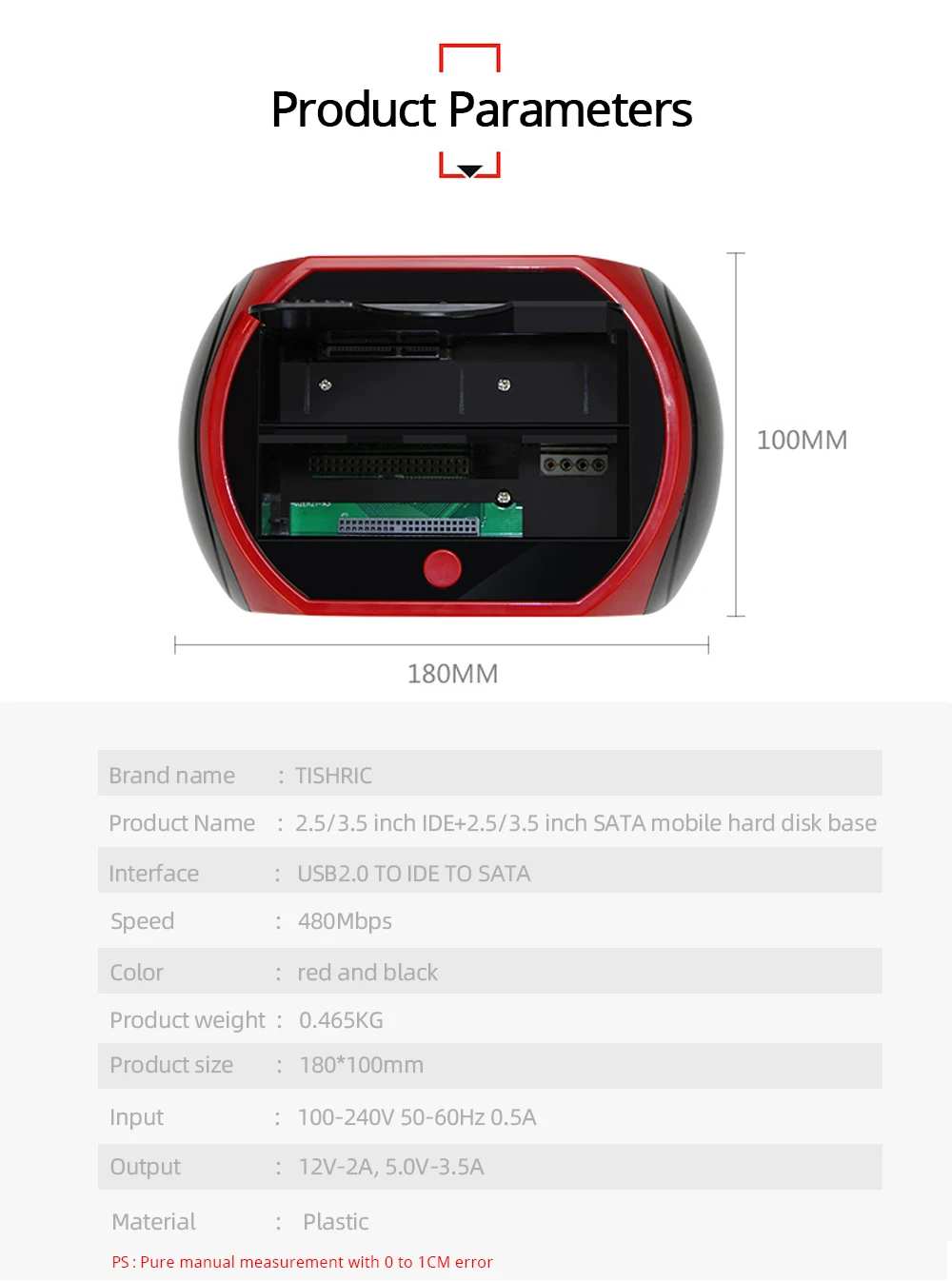 TISHRIC ВСЕ В ОДНОМ HDD док-станция/док-станция HD двойной SATA IDE к Usb 2,0 2,5 3,5 внешний жесткий диск ридер корпус HD коробка