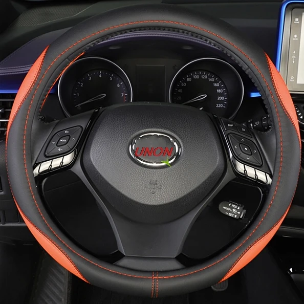 Unon для Toyota CH-R CHR- автомобильный Стайлинг рулевые колеса чехол из искусственной кожи чехол на руль