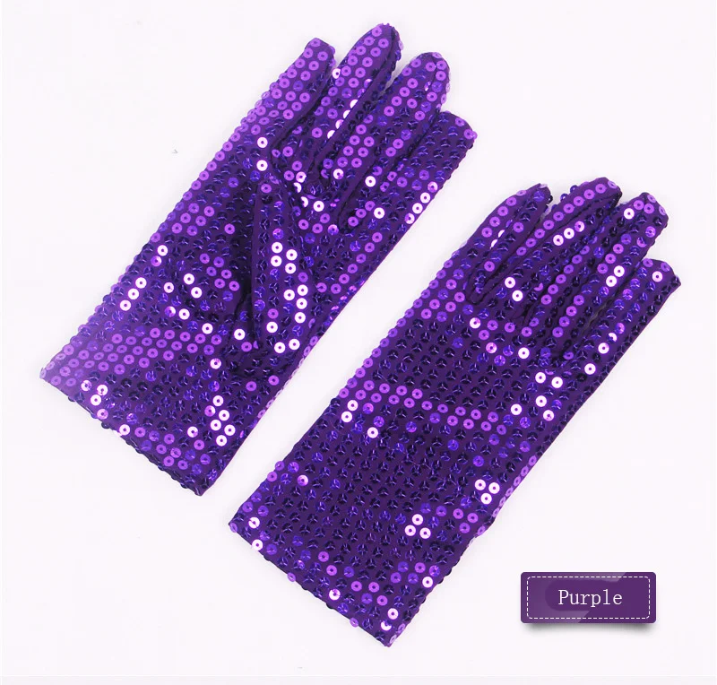 New double-sided gloves, monochrome sequined gloves, stage performance, fashion trend gloves A72