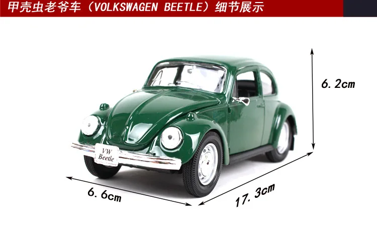 1:24 Maisto VW beetle автобус Самба винтажная литая под давлением модель автомобиля Simulatio Коллекционная Коллекция металлический материал коллекция Рождественский подарок