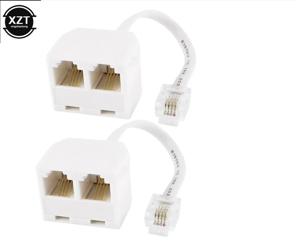 2pcs Rj11 To Rj45 Adapter Telephone To Adapter Phone To Cable , rj11 vers rj45