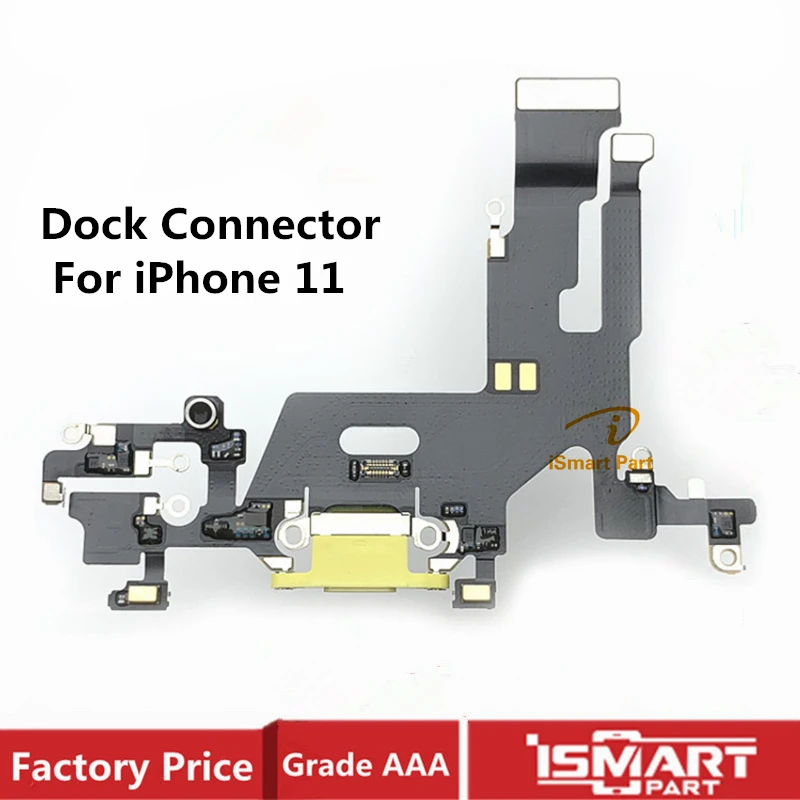 Original For iPhone 11 11Pro Max USB Charging Dock Port Connector Flex Cable Microphone Headphone Audio Jack Repair Parts
