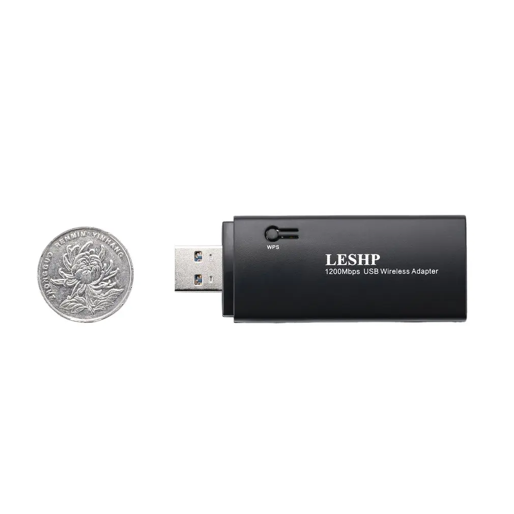 LESHP 1200 Мбит/с 11AC двухдиапазонный USB 3 0 беспроводной Wi Fi сетевой адаптер широкий