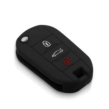 Cover chiave telecomando per Peugeot 3008 208 308 RCZ 508 408 2008 407 307 4008 - KEYYOU Cassa Chiave Dell automobile In Silicone Protetto Cove Pelle Per Peugeot 3008 208 308